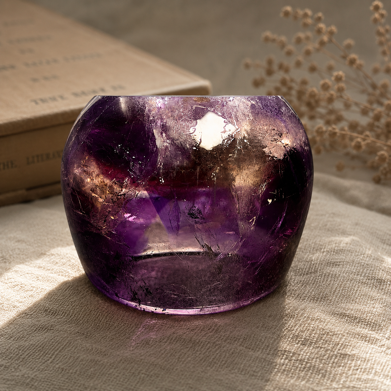 The Hidden Moon — Brazilian Scepter Amethyst Vessel