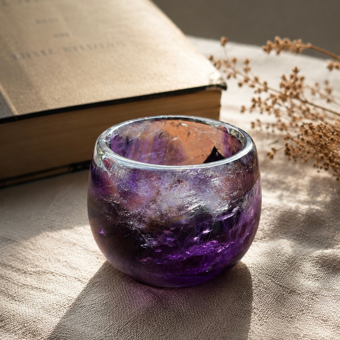 The Hidden Moon — Brazilian Scepter Amethyst Vessel