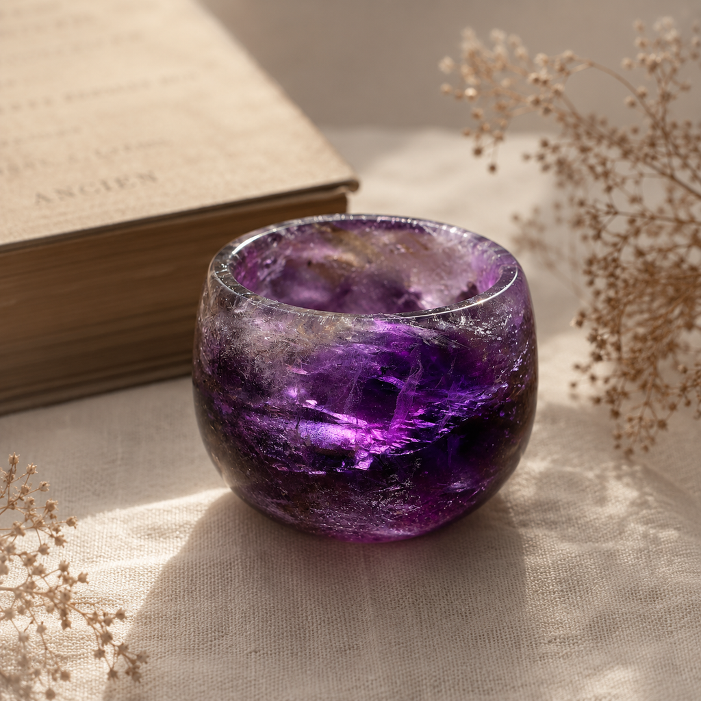 The Hidden Moon — Brazilian Scepter Amethyst Vessel