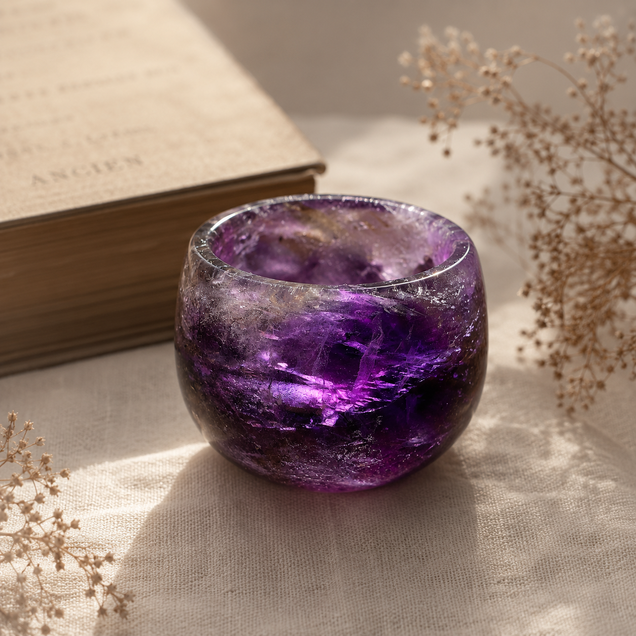 The Hidden Moon — Brazilian Scepter Amethyst Vessel
