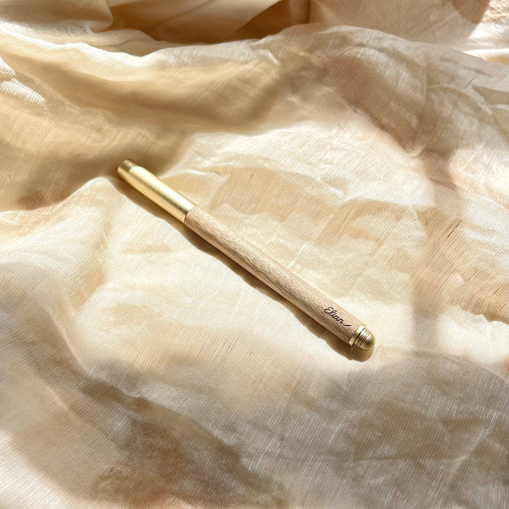 The Quiet Instrument — Gold-thread Nanmu Pen