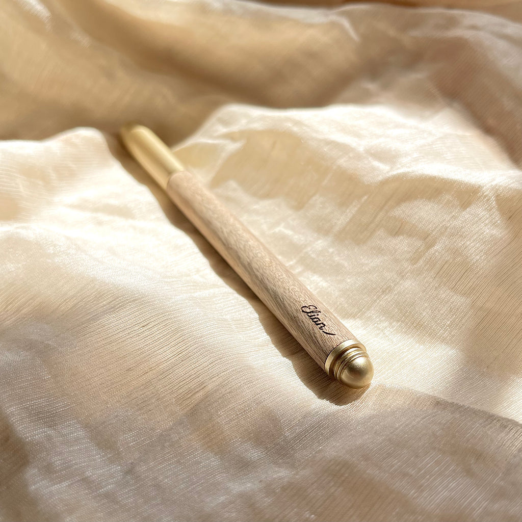The Quiet Instrument — Gold-thread Nanmu Pen