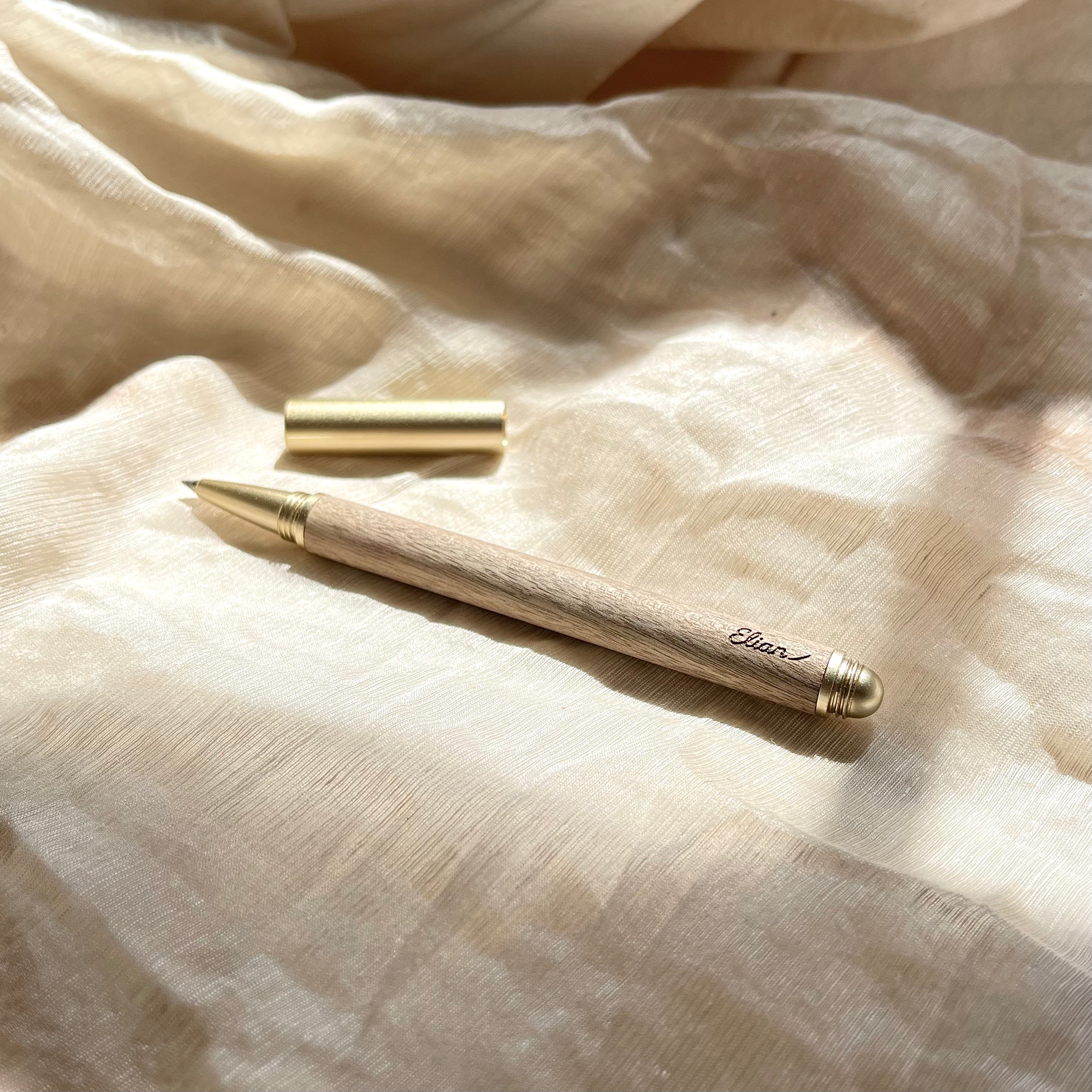 The Quiet Instrument — Gold-thread Nanmu Pen