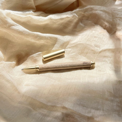 The Quiet Instrument — Gold-thread Nanmu Pen