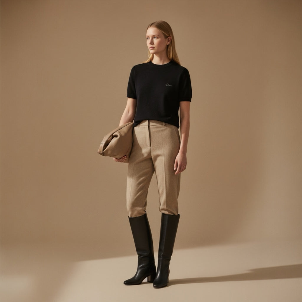 THE ELIAN KNIT — BLACK