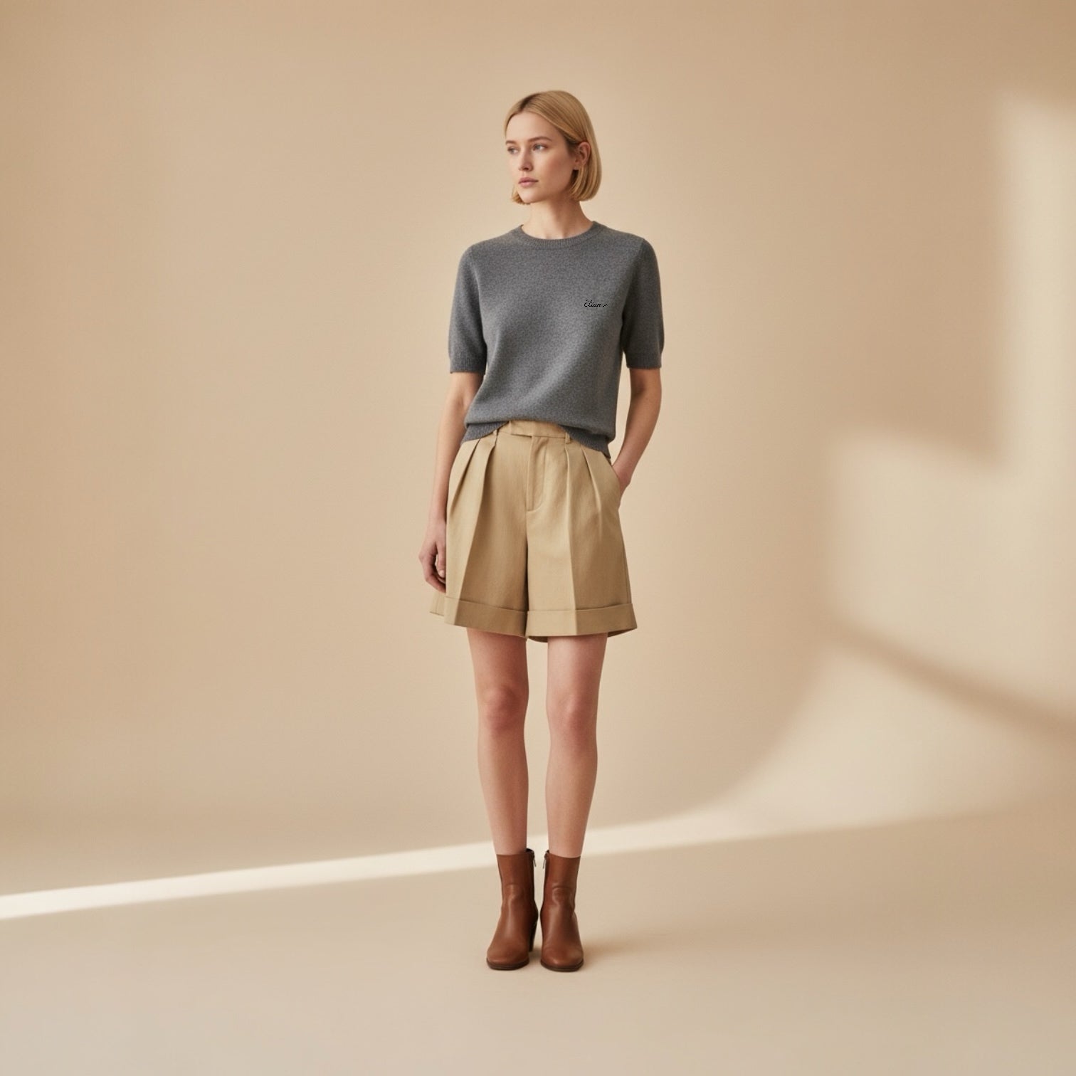 THE ELIAN KNIT — GREY