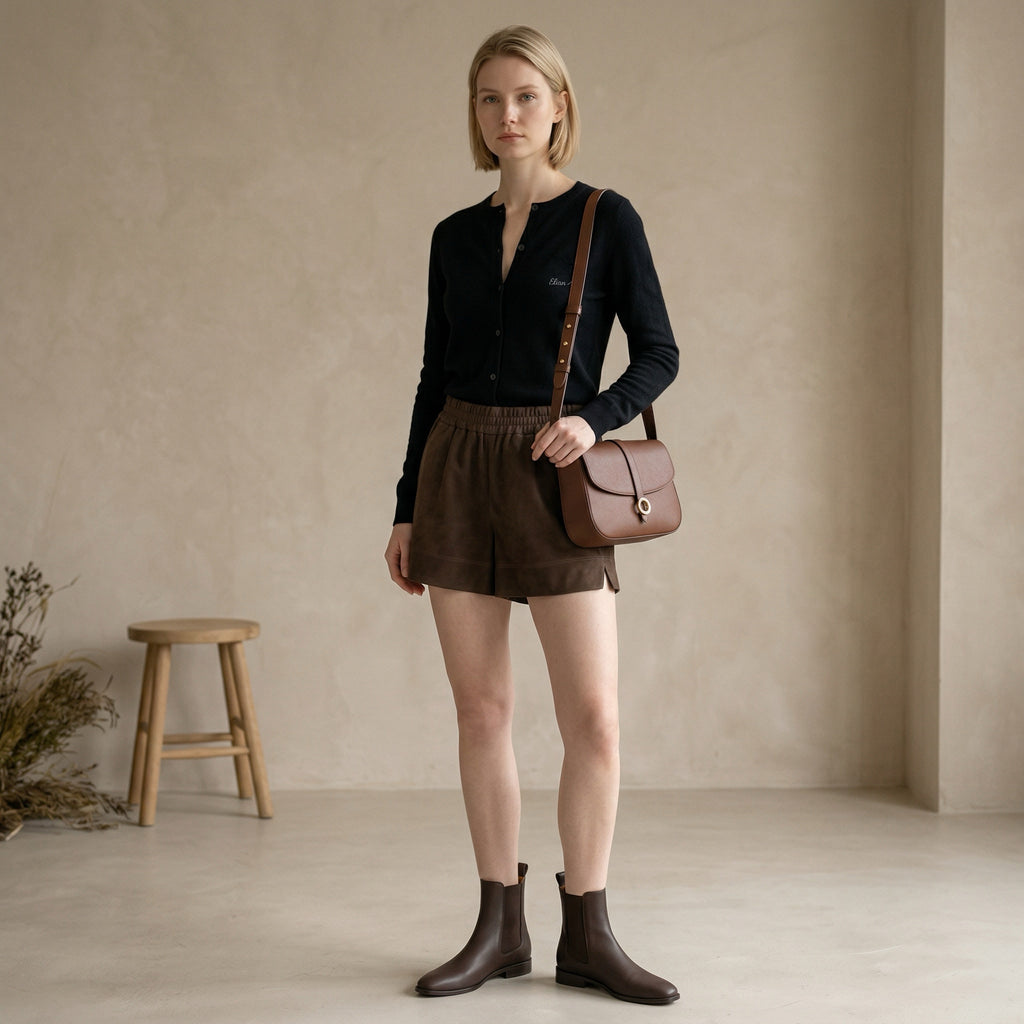 THE ELIAN CARDIGAN — BLACK