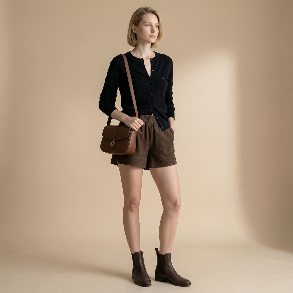THE ELIAN CARDIGAN — BLACK