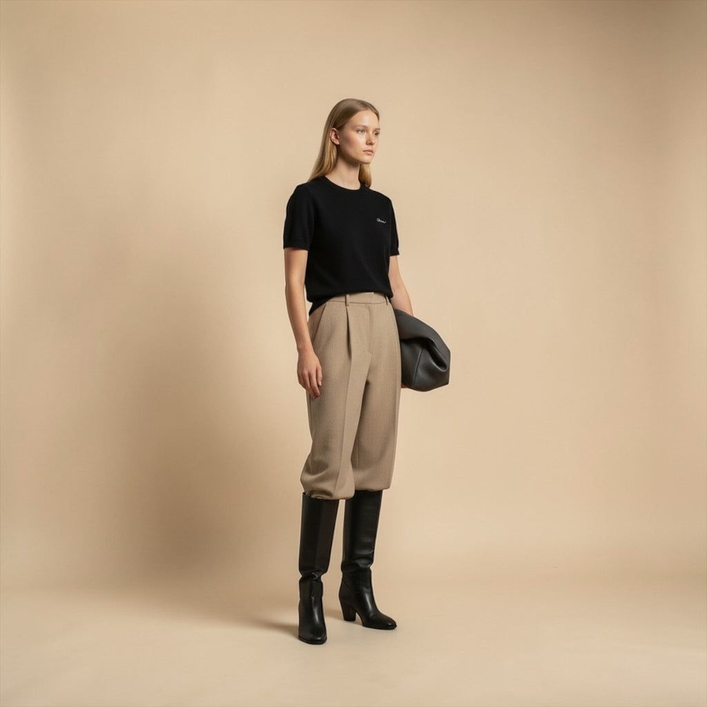 THE ELIAN KNIT — BLACK