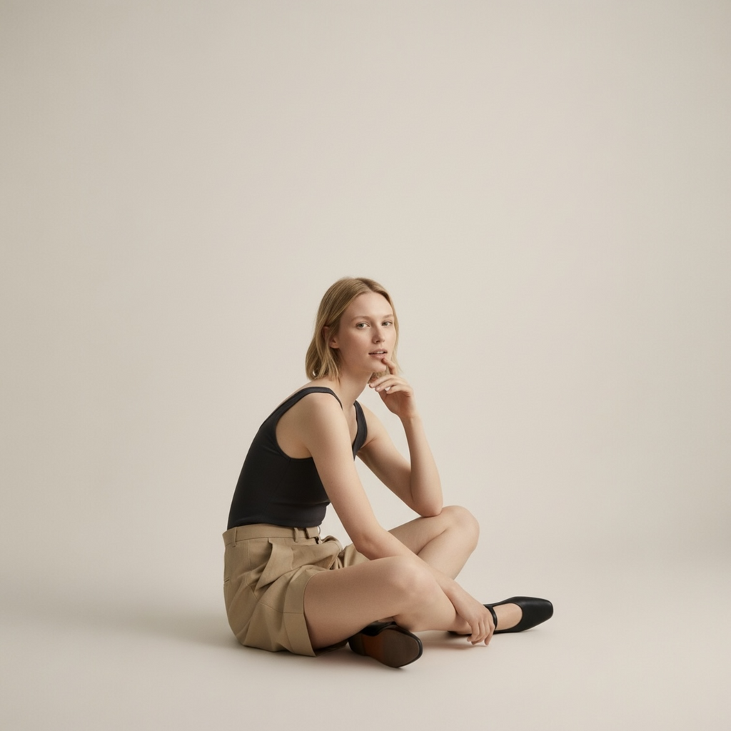 FRENCH LINEN SHORT — SAND