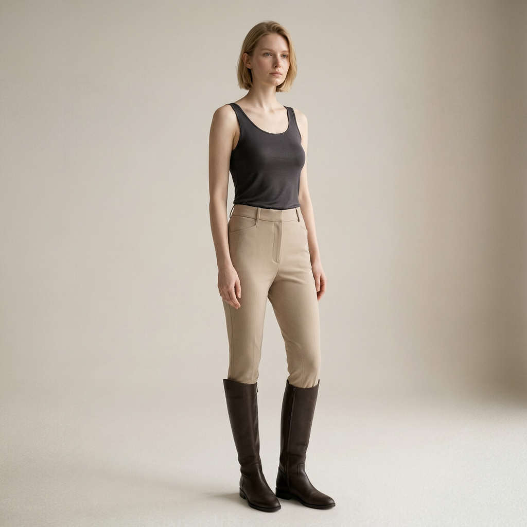 SILK BLEND TANK — CHARCOAL