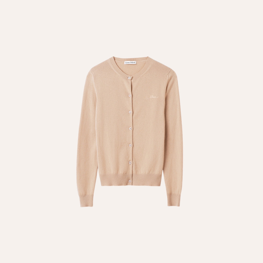 THE ELIAN CARDIGAN — SAND