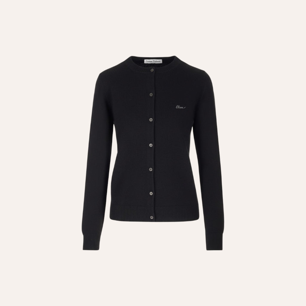 THE ELIAN CARDIGAN — BLACK