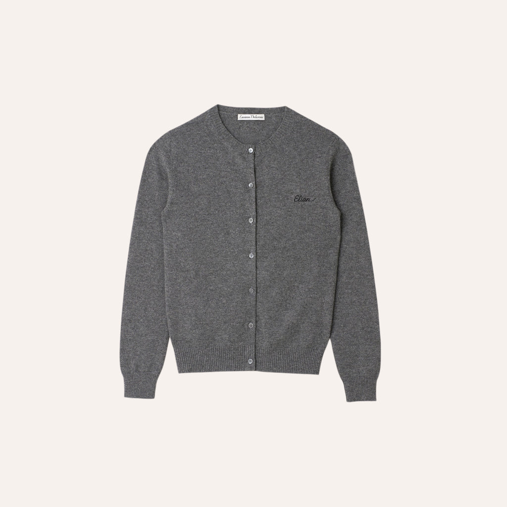 THE ELIAN CARDIGAN — GREY