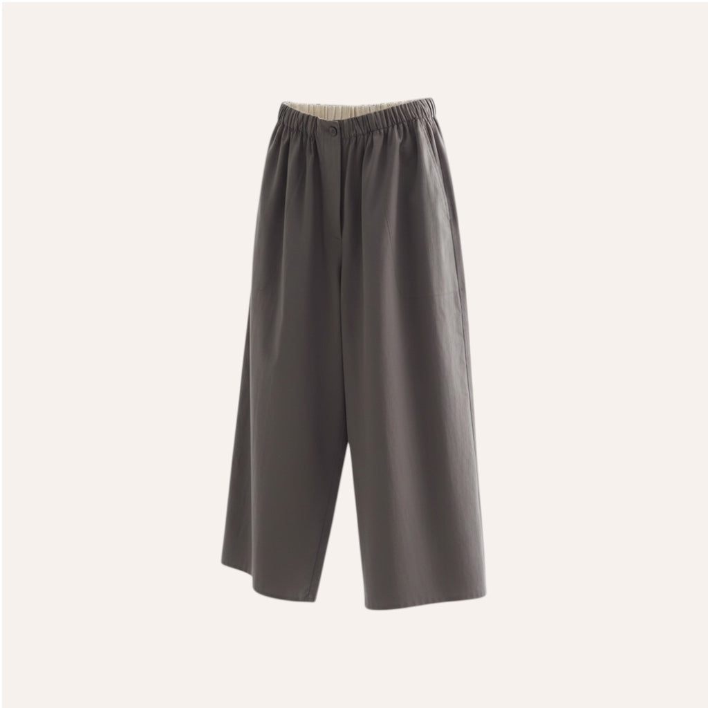PIMA COTTON TROUSER — SLATE