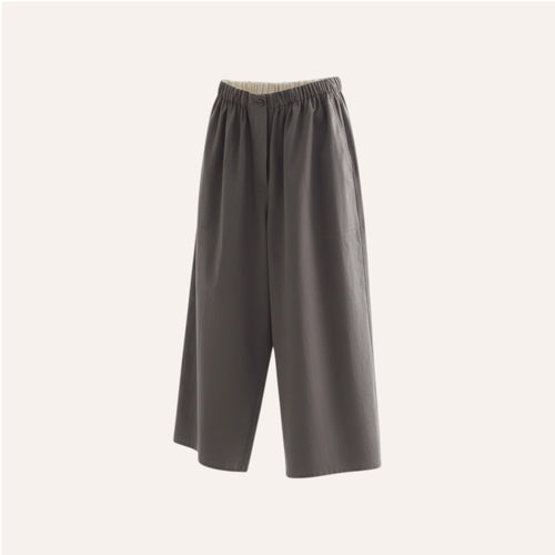 PIMA COTTON TROUSER — SLATE