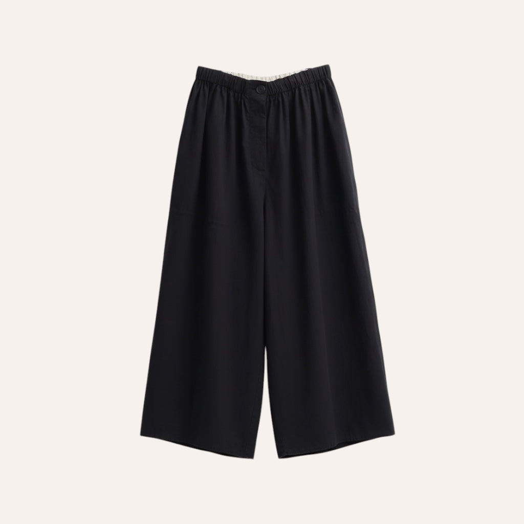PIMA COTTON TROUSER — NOIR