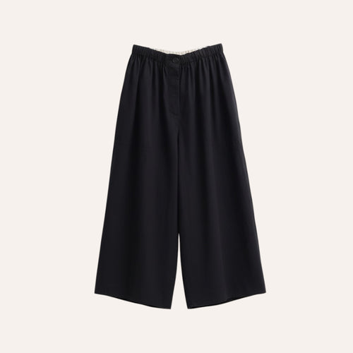 PIMA COTTON TROUSER — NOIR