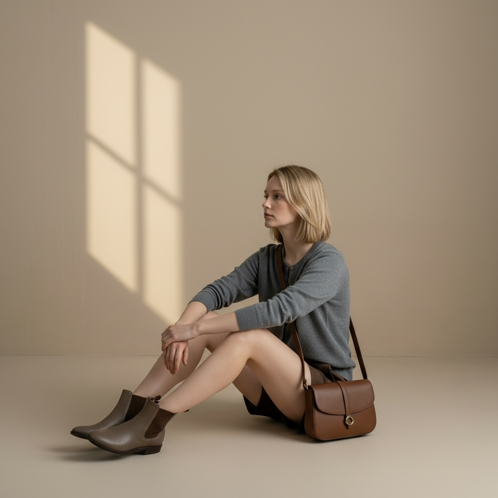 THE ELIAN CARDIGAN — GREY