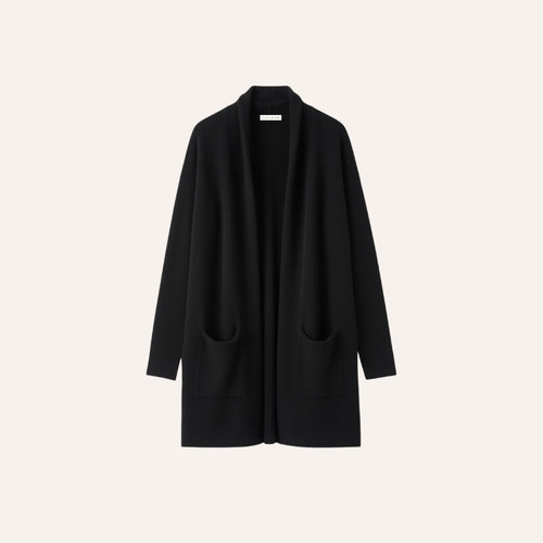 CASHMERE CARDIGAN — NOIR